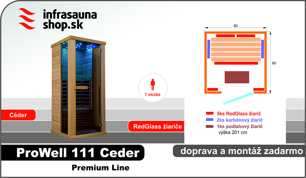 Infrasauna-Prowell-111-Cedr-Premium-Line-rozmer-sk